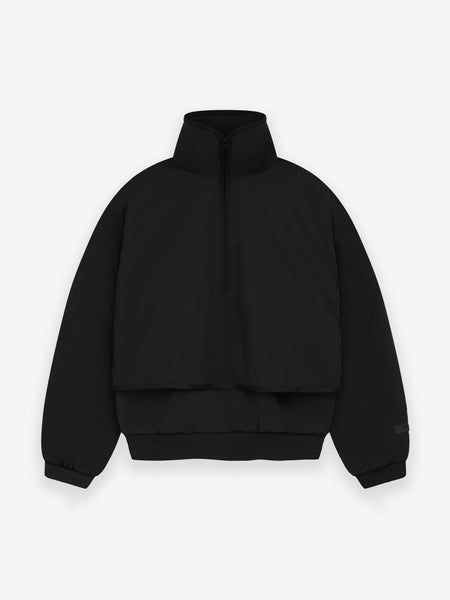 Nylon Fleece Mockneck Sweater