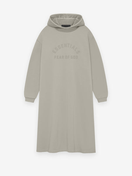 Womens Nylon Fleece Hooded Dress