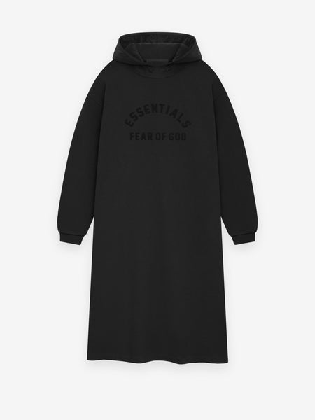 Womens Nylon Fleece Hooded Dress