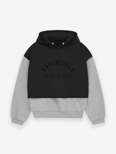 Nylon Fleece Hooded Sweater