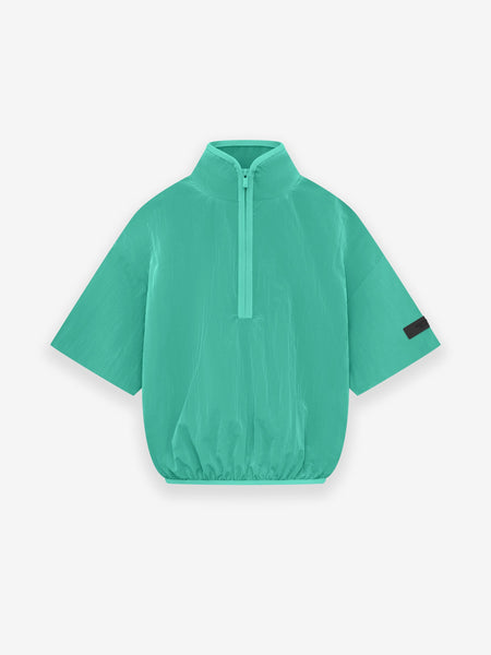 Kids Crinkle Nylon Halfzip SS Shirt