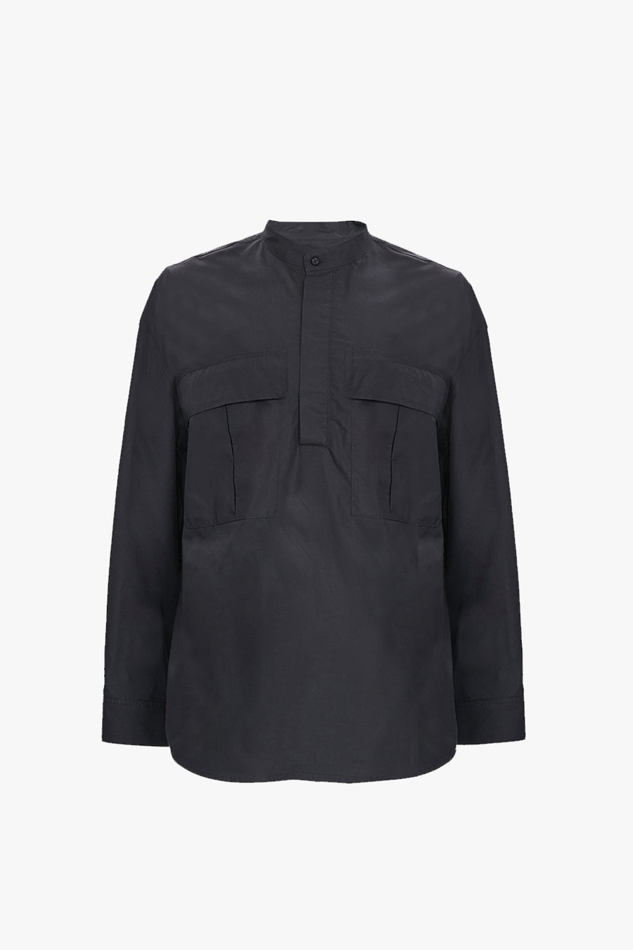Black Pullover Henley - Fear of God