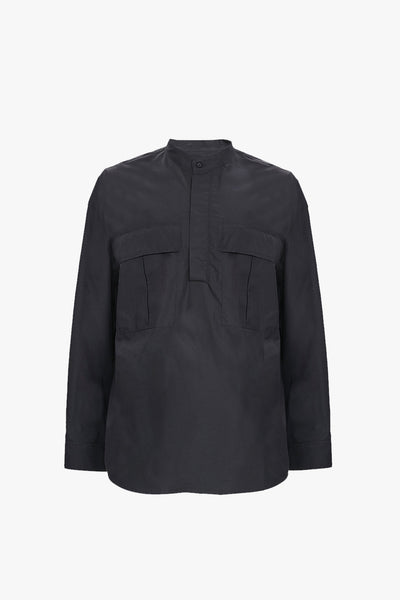 Black Pullover Henley