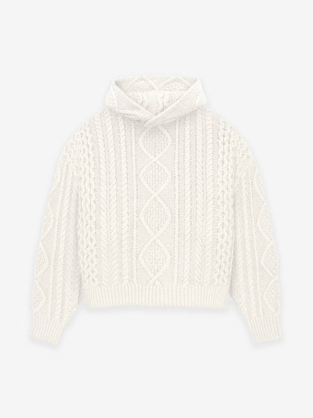 Cable Knit Hoodie