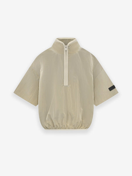 Kids Crinkle Nylon Halfzip SS Shirt