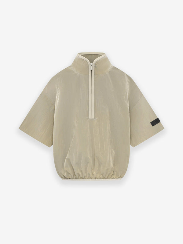 Kids Crinkle Nylon Halfzip SS Shirt